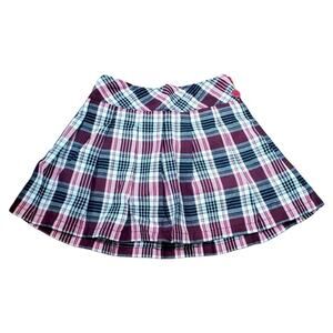 Garanimals 3T Plaid Pleated Circle Skort Red Black White Mini Built in Shorts
